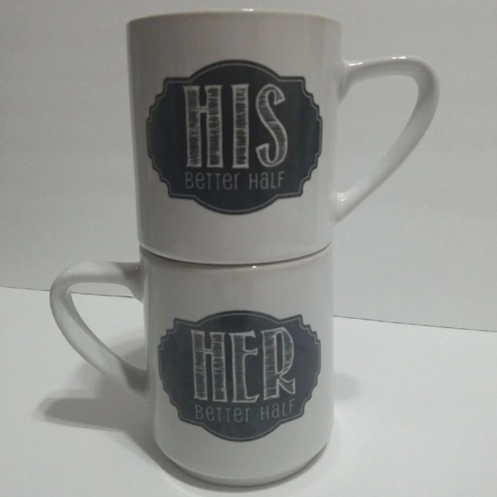 His & Her Pier 1 Mug Set